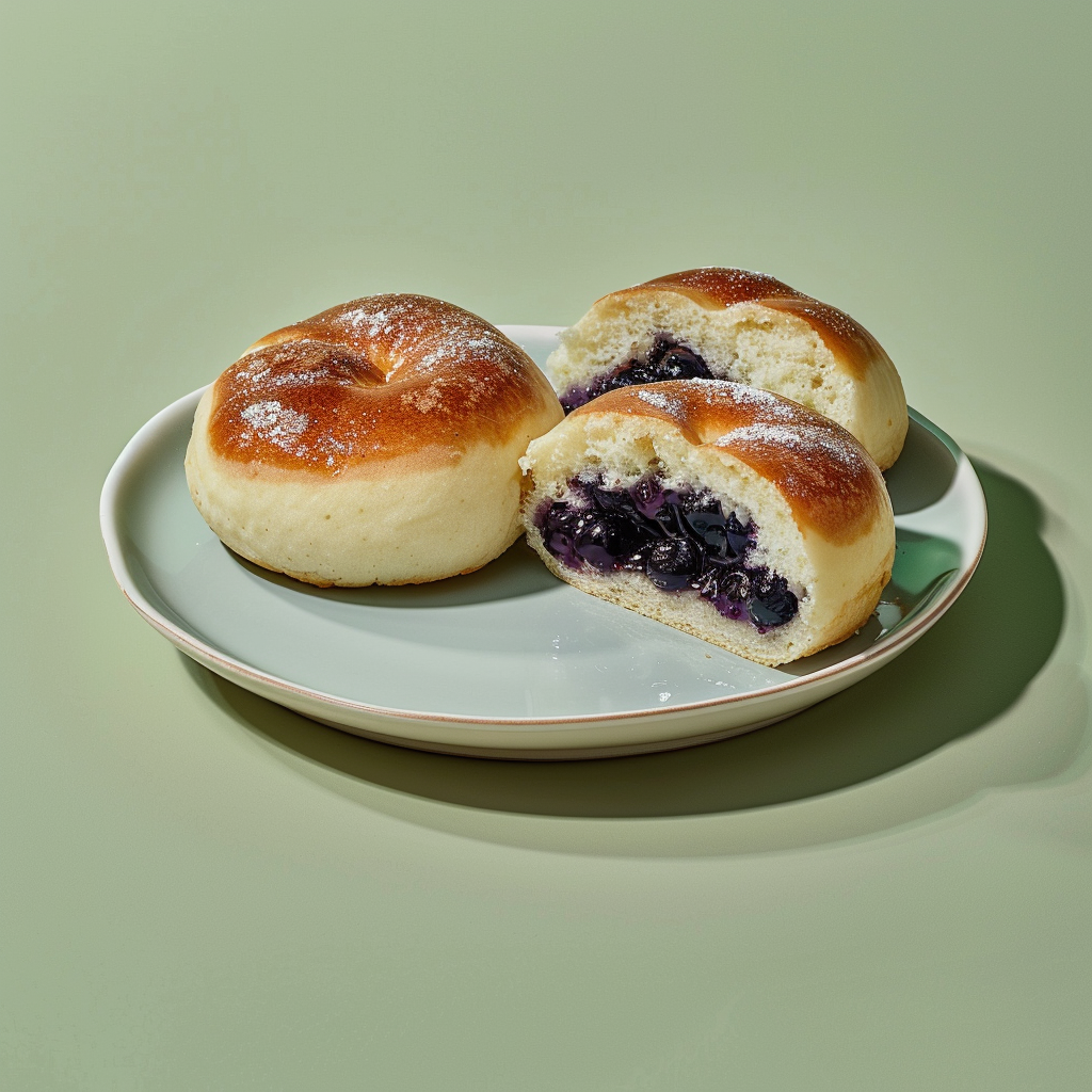 BLUEBERRY CREAM CHEESE BUNS